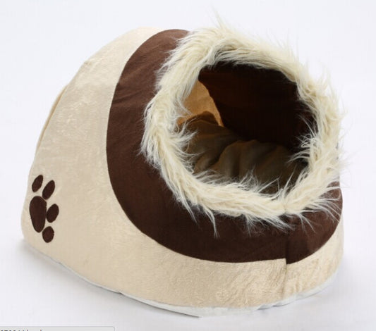 Cozy Paw & Jungle Print Pet Beds: Cheetah, Jaguar, Flower Leopard - Soft Cloth Dog Dome House
